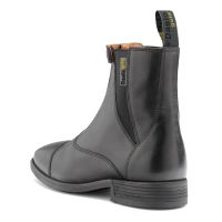 STIVALETTI DASLO GOLD IN PELLE CON ZIP ANTERIORE