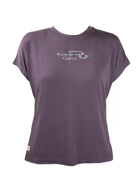 Ranch Girls T-Shirt `FRIDA` plum