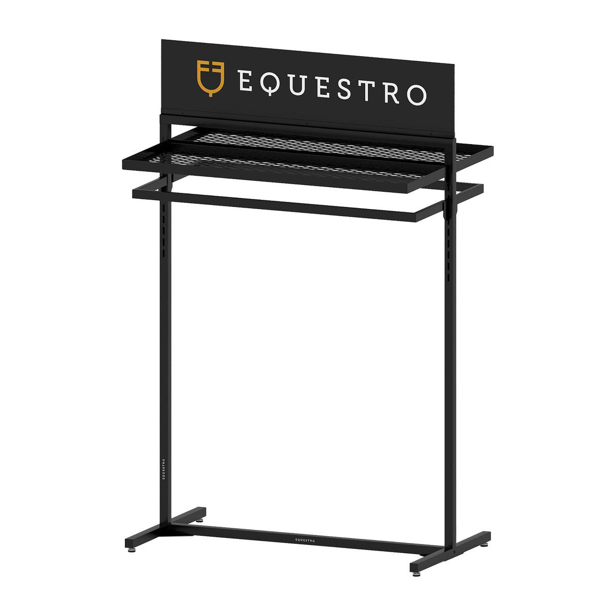 Espositore abbigliamento/ accessori in acciaio nero L1000xW400xH1600 mm