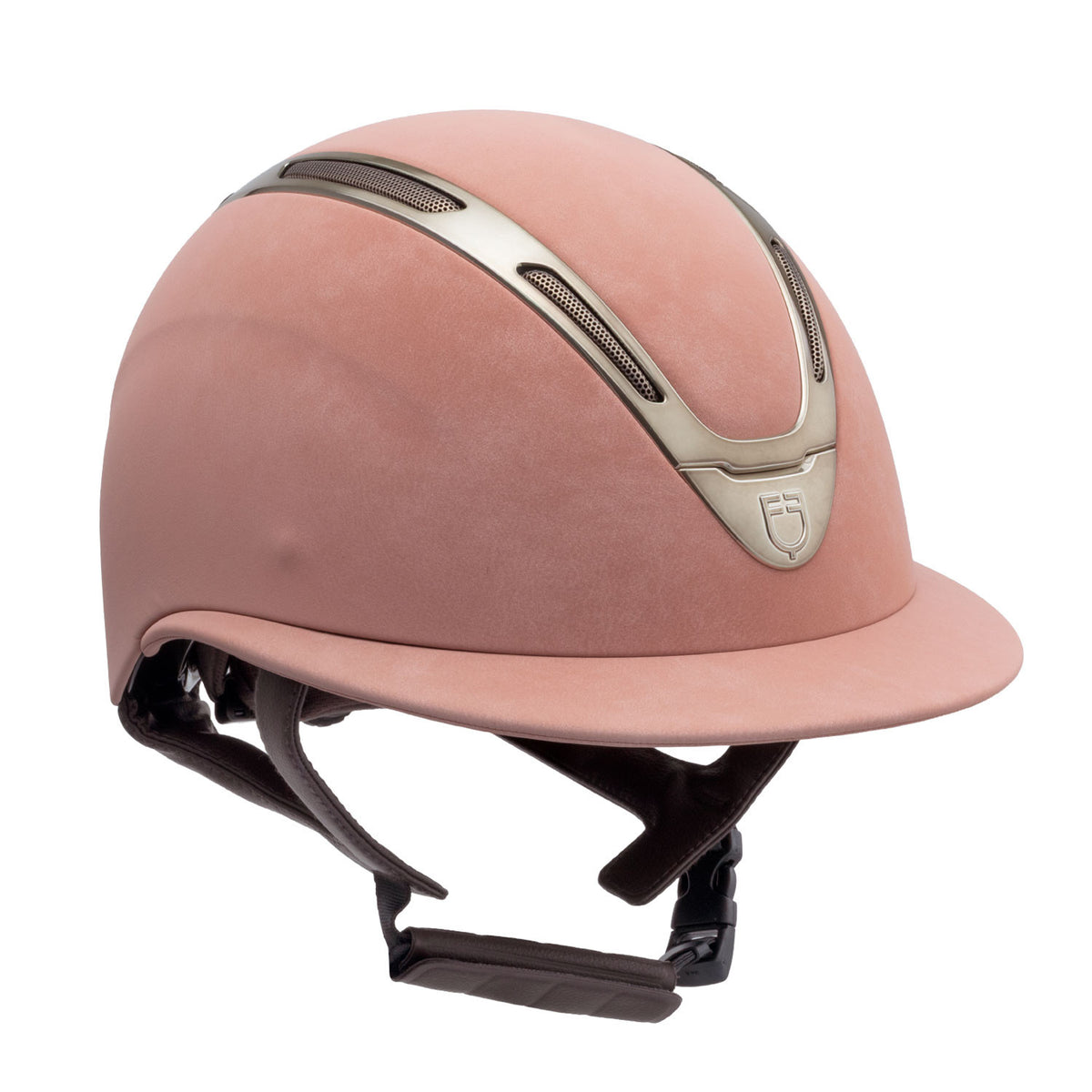 Casco da equitazione donna Equestro Apocalypse con calotta effetto velluto
