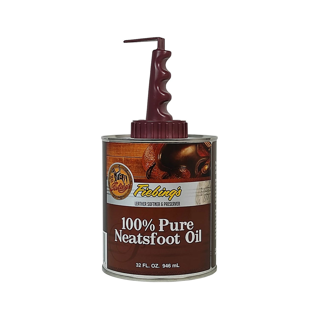OLIO CUOIO 100% PURE NEATSFOOT OIL 946 ML CON APPLICATORE