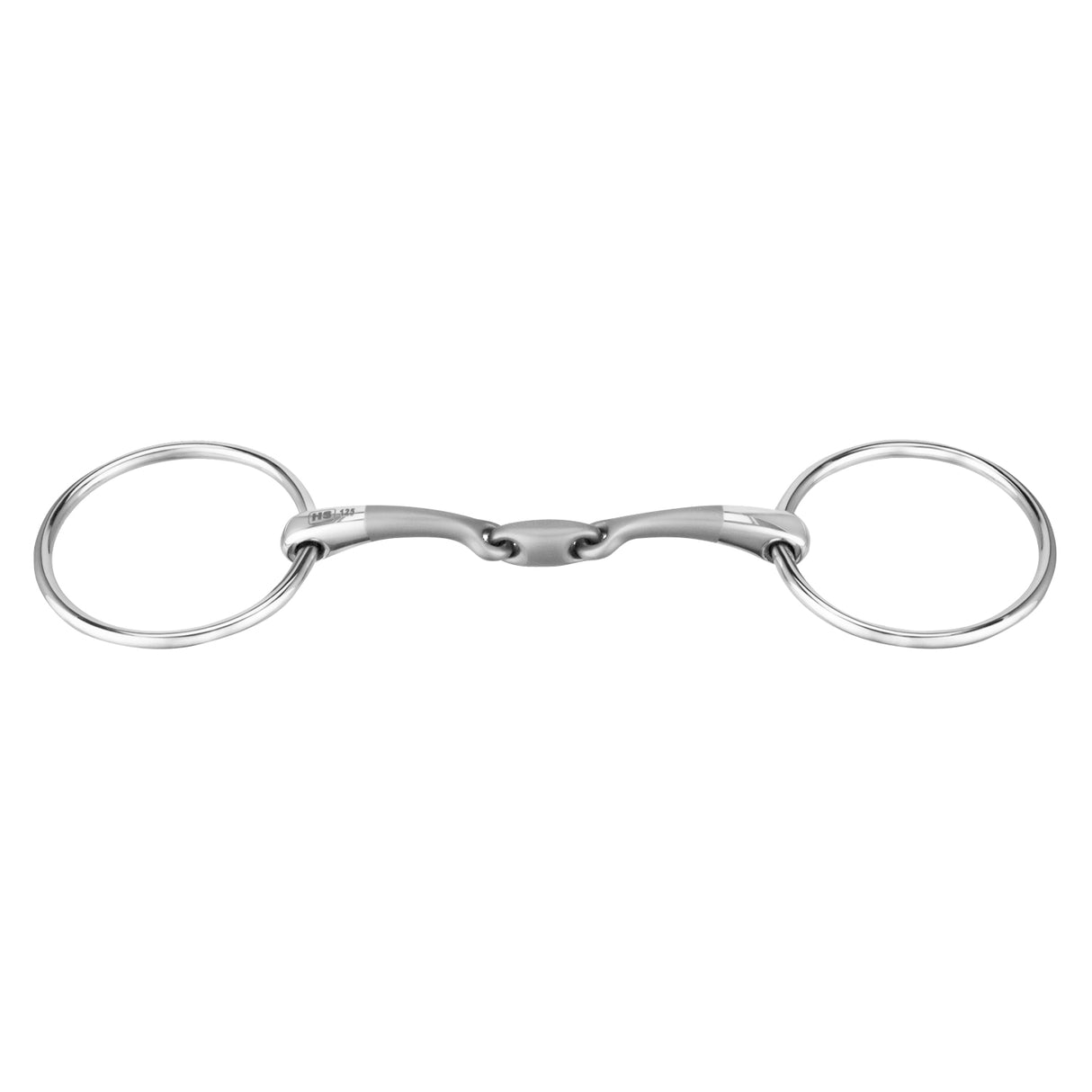 SATINOX LOOSE RING SNAFFLE 14 MM DOUBLE JOINTED STAINLESS STEEL