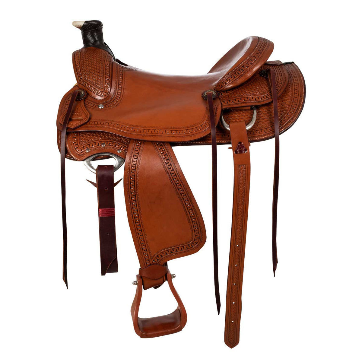 Sella Western Wade McBryan – Chestnut con Basket Tooling