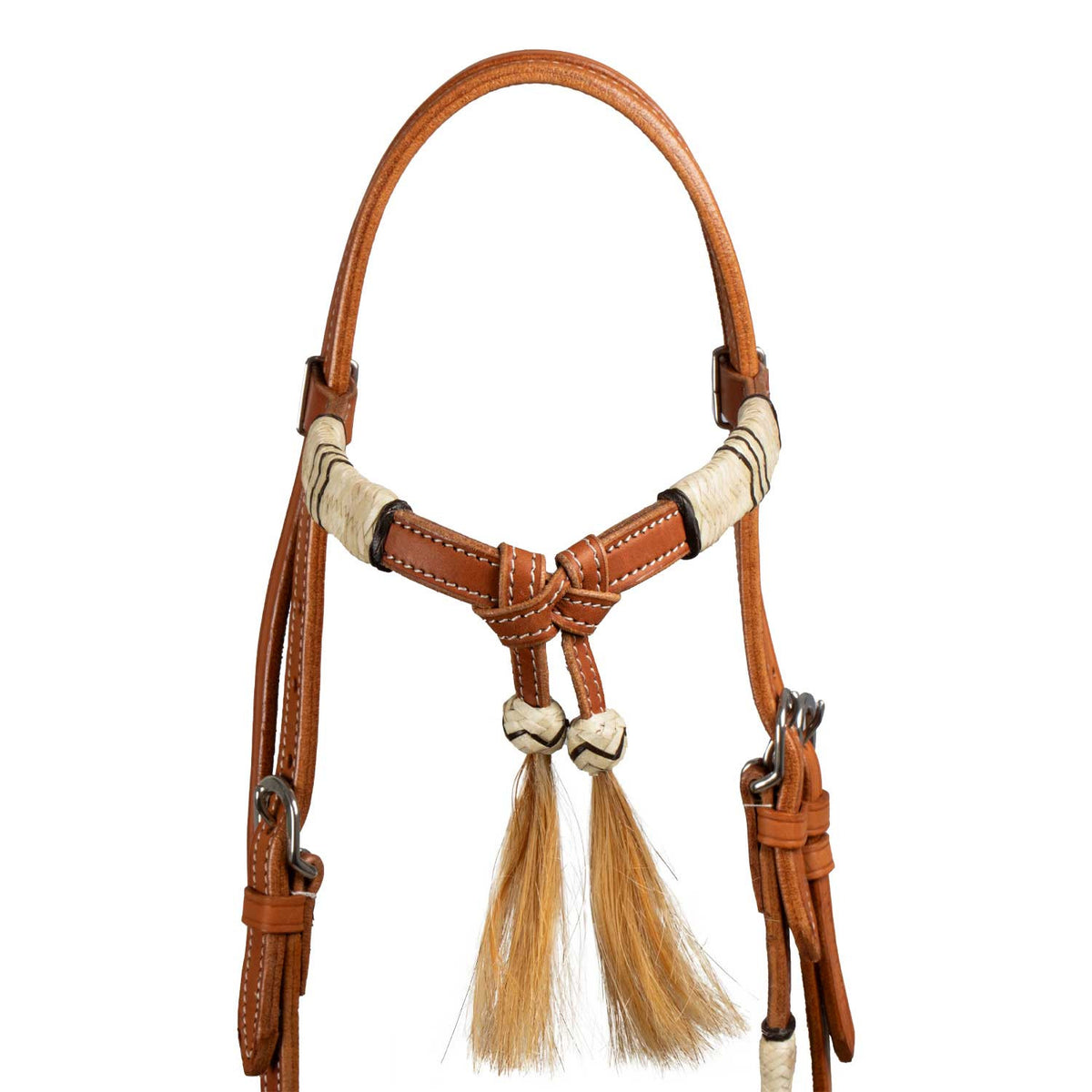 Bosal Pool's in Rawhide Intrecciato a Mano con Redini Mecate in Crine