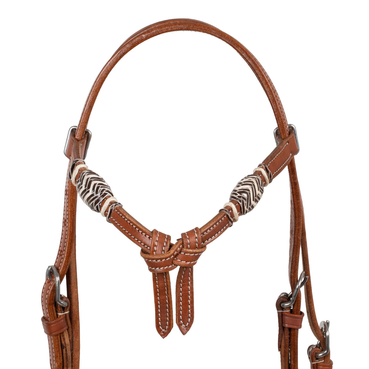 Bosal Set Pool's in Rawhide con Decorazioni Intrecciate e Mecate in Cotone