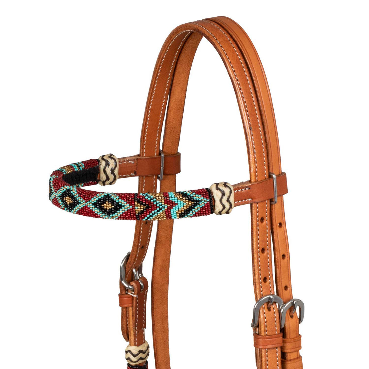 Bosal Set Pool's con Perle Bordò Navajo e Redini Mecate in Crine