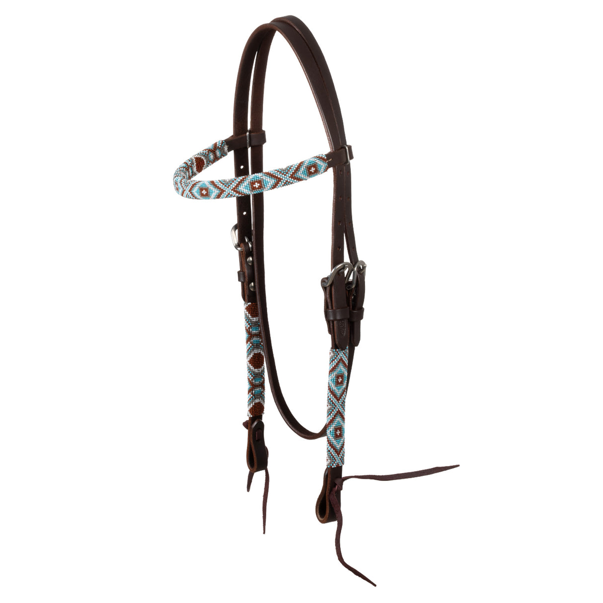 BRIGLIA WESTERN OLIATA CON PERLINE