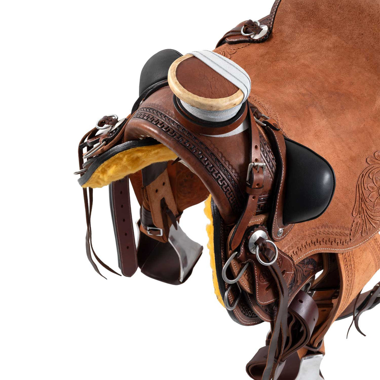 Sella Western Wade Apache Pool's – Chestnut/Natural con Sottopancia e Paracoltello