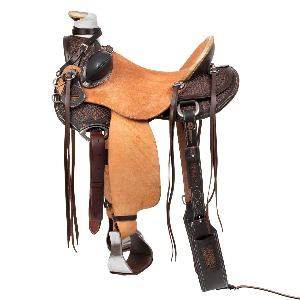 Sella Western Wade Dusty Pool's – Dark Brown/Natural con Sottopancia e Paracoltello