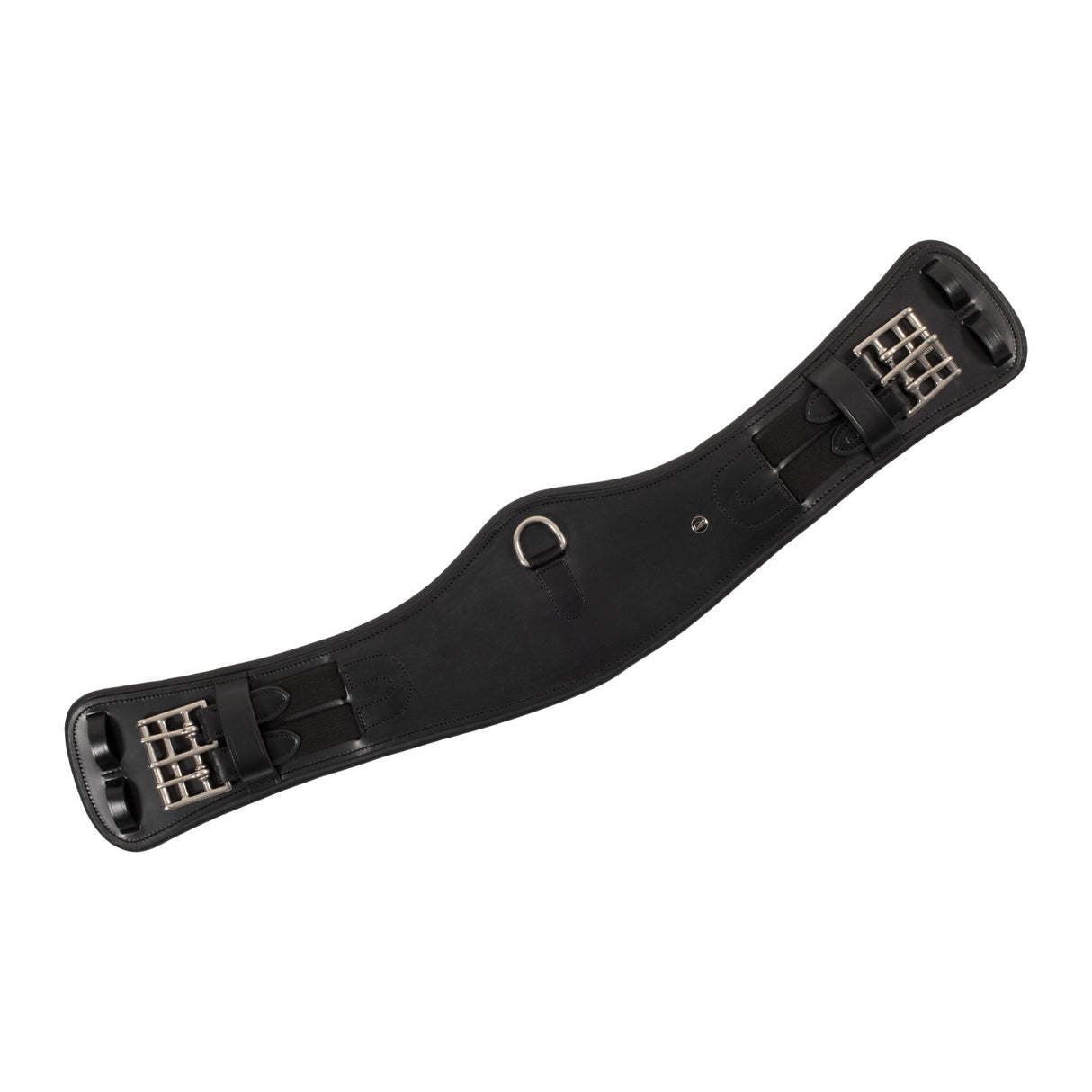 Sottopancia dressage sagomato in cuoio con pin logato