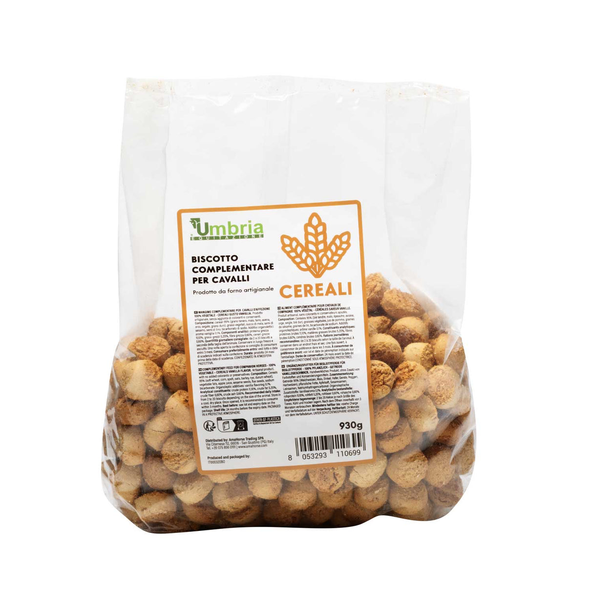 Biscotto vegetale per cavalli con cereali (930 gr)
