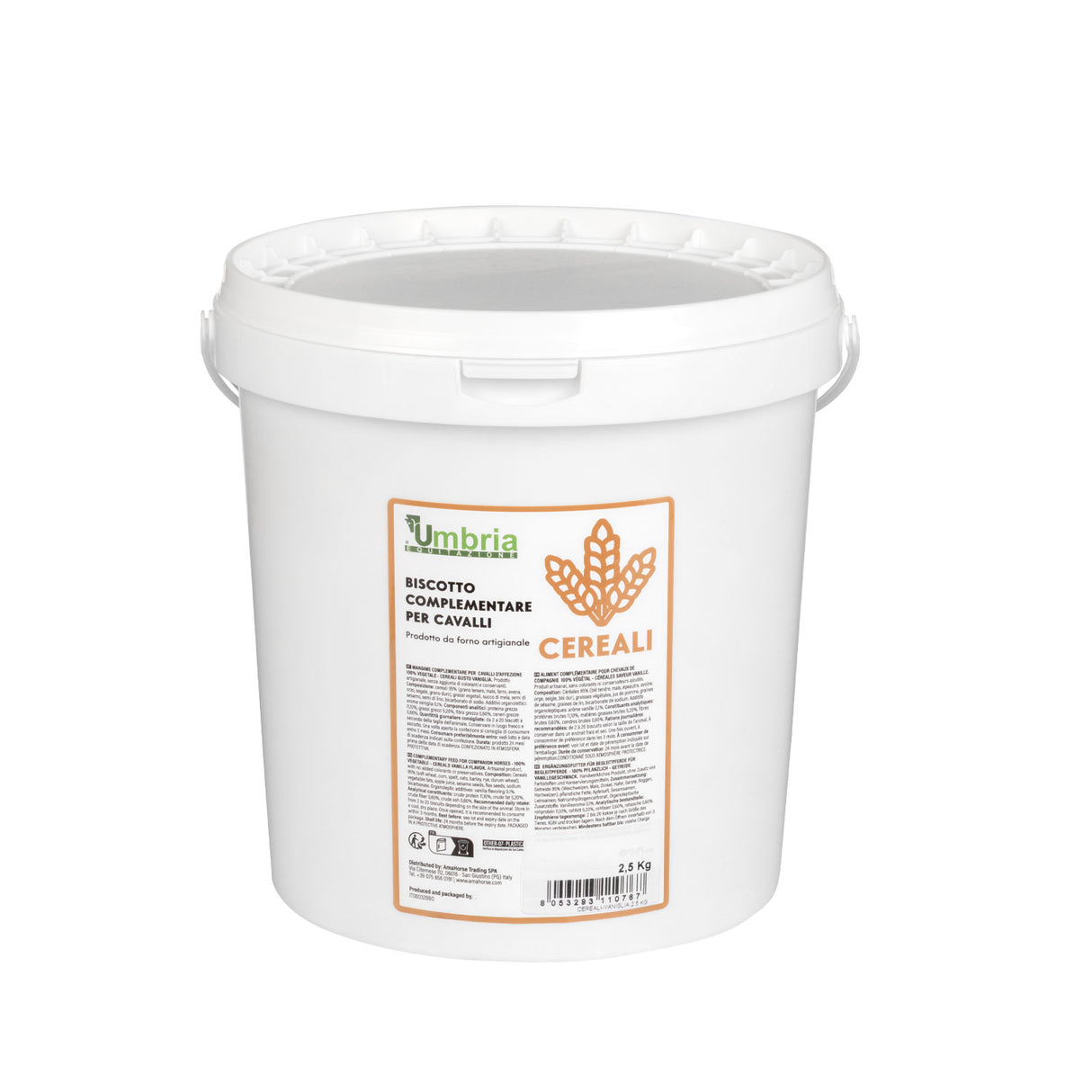 BISCOTTO VEGETALE PER CAVALLI CON CEREALI(2,5 Kg)