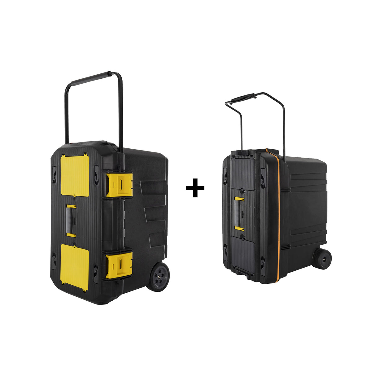 BAULE TROLLEY 2 RUOTE GRANDE 750x487x493 + BAULE MEDIO 610x375x415