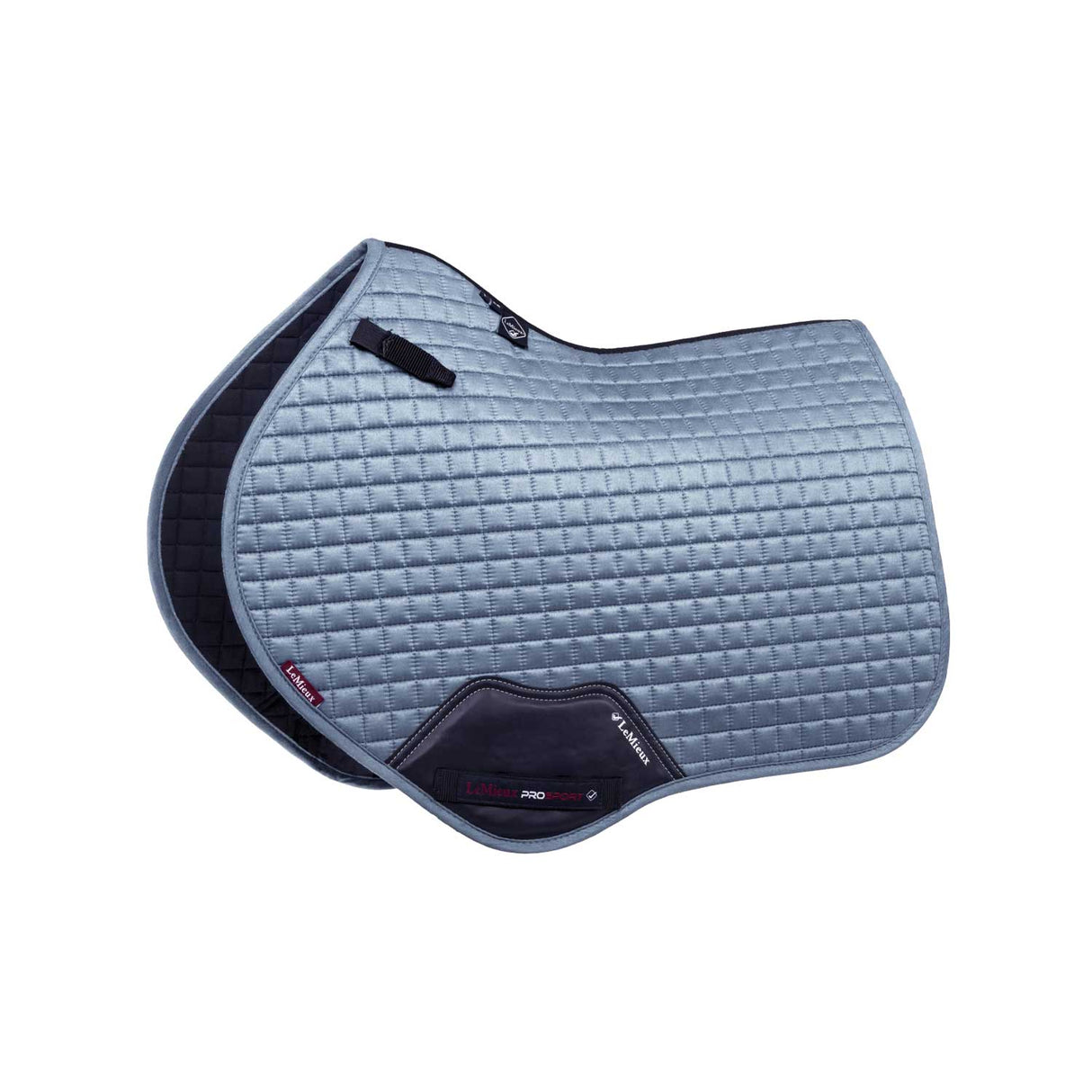 Suede close contact square ice blue