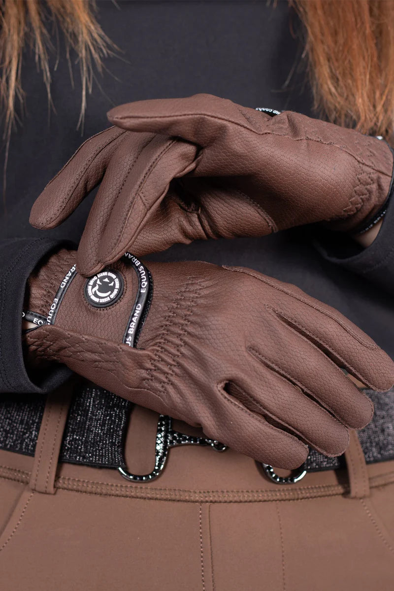GUANTI TECH UNISEX MARRONE