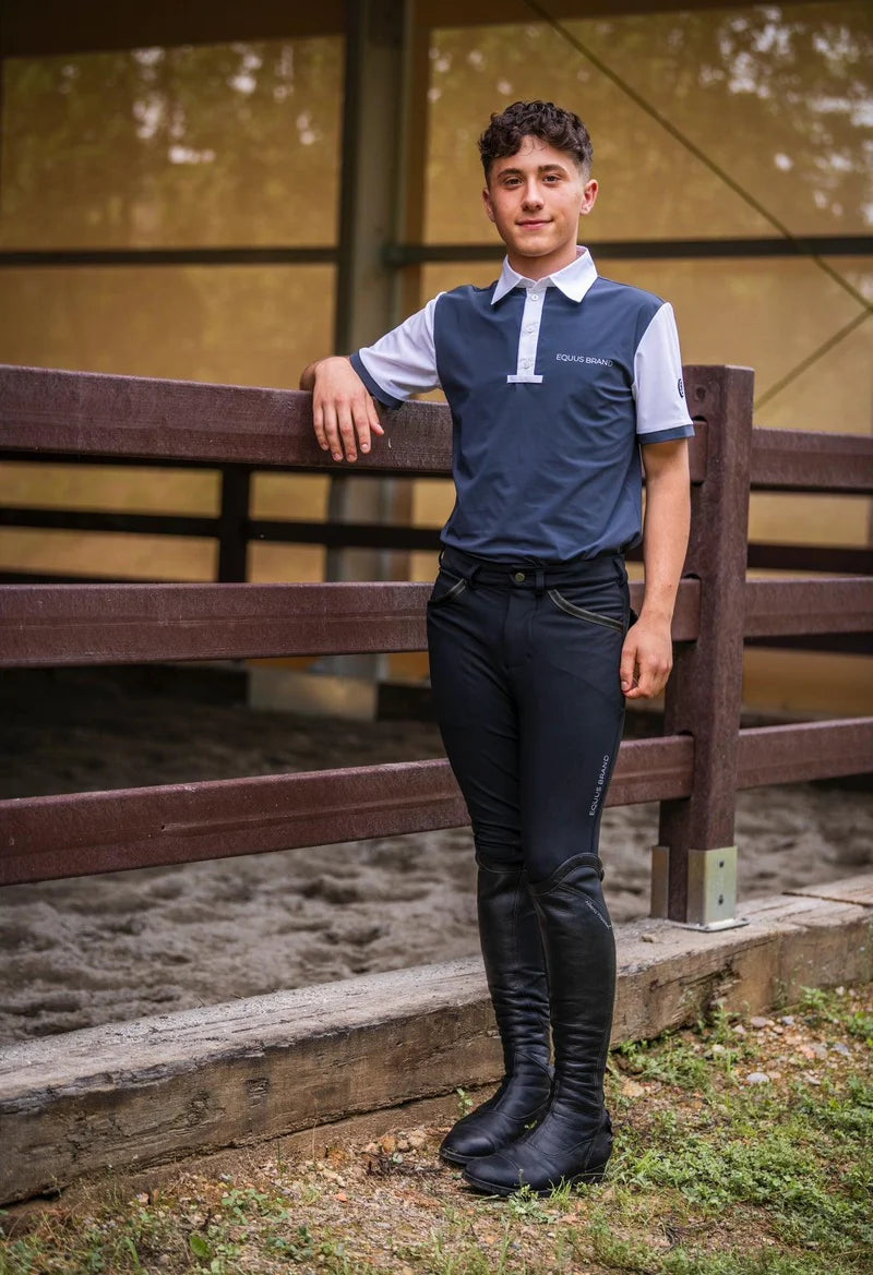 PANTALONE UOMO OXFORD NERO EQUUS.BRAND