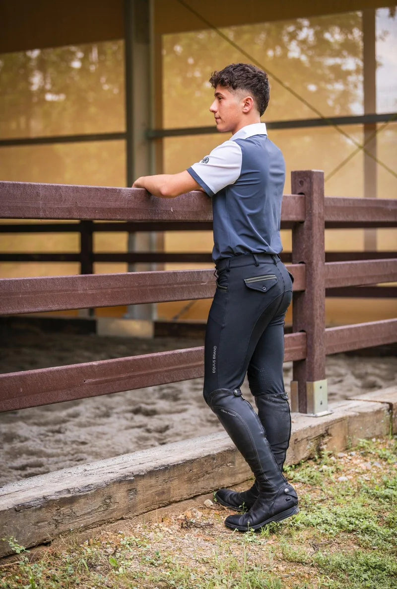 PANTALONE UOMO OXFORD NERO EQUUS.BRAND
