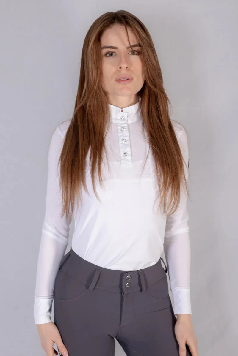 POLO DA CONCORSO CLOE MANICA LUNGA EQUUS.BRAND
