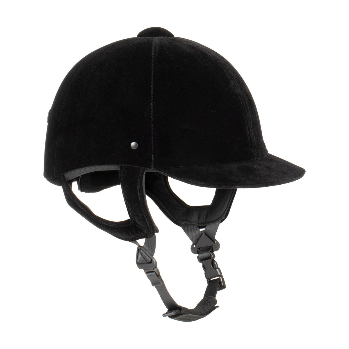 Pro-Tech Cap Pro-Tech Velluto con Rotella – Casco da Equitazione Adulti