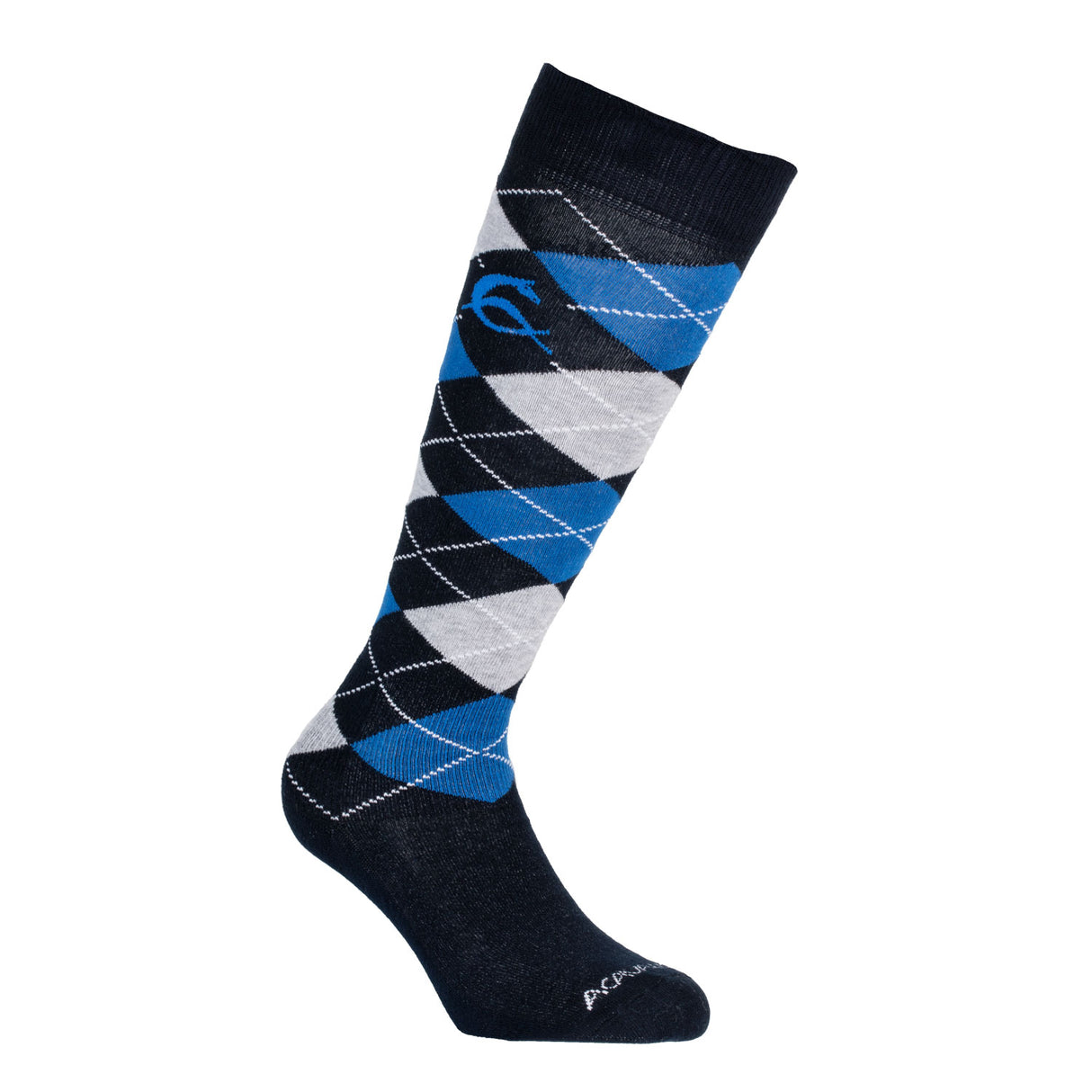 DARK BLUE W/BLUE & GREY DIAMOND