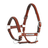 CAVEZZA CUOIO DOPPIATO FIBBIE OTTONE