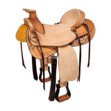 Sella Western Denver Wade Waffle | Pelle Rovesciata Waffle Border