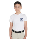 T-shirt bambino Monogram in cotone
