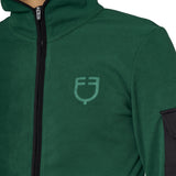 Felpa uomo Equestro in pile con cappuccio e zip