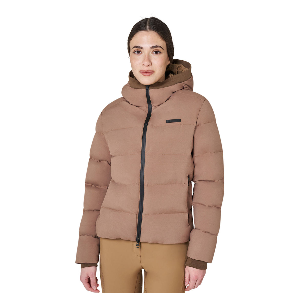 Giacca Imbottita Donna con Cappuccio Antivento – Equestro