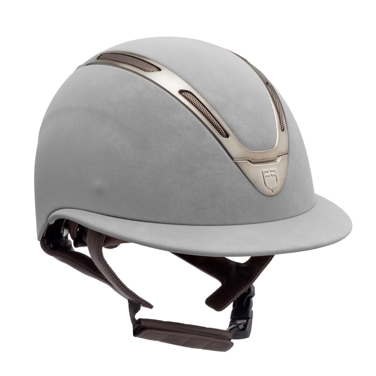 Casco da equitazione donna Equestro Apocalypse con calotta effetto velluto
