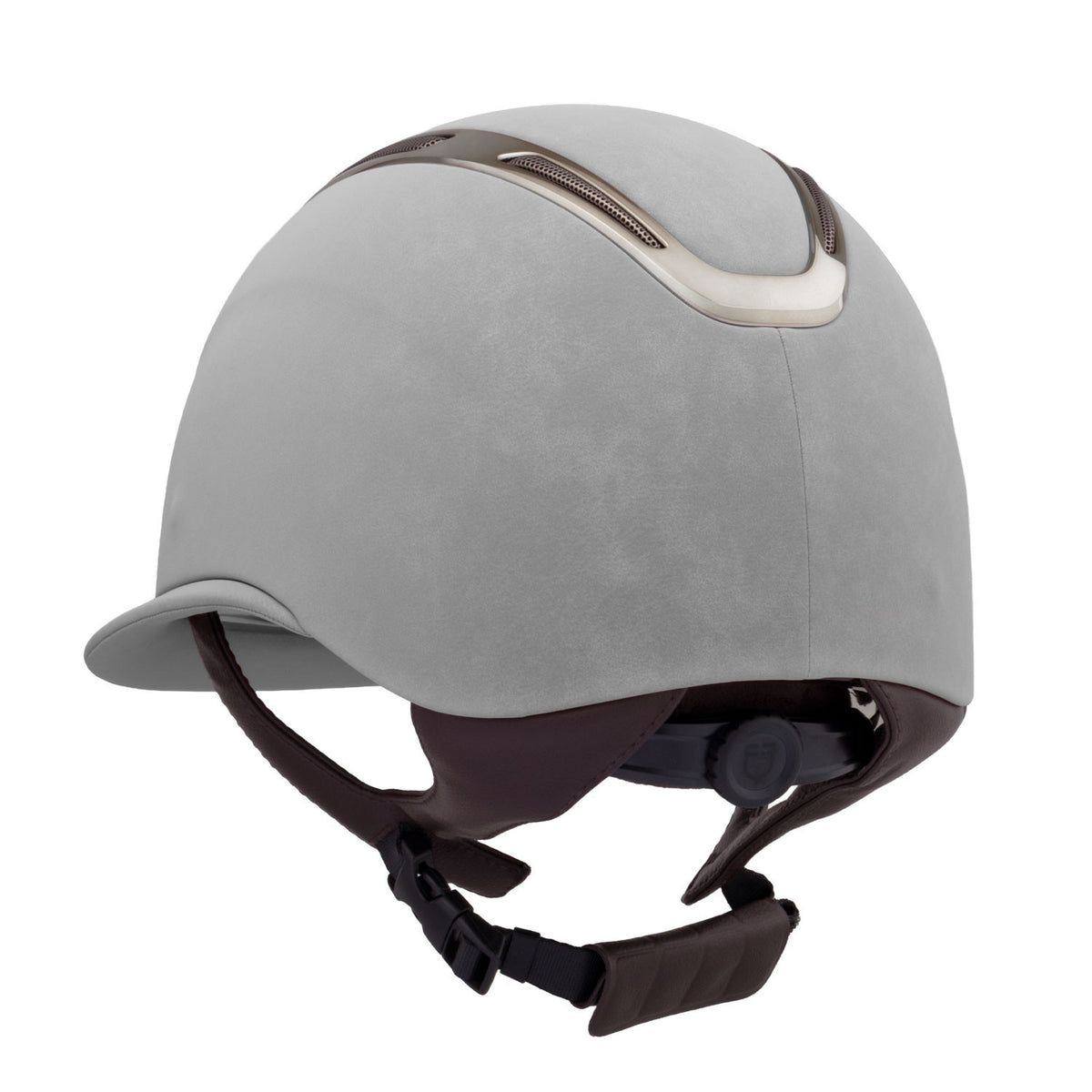 Casco da equitazione donna Equestro Apocalypse con calotta effetto velluto