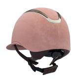 Casco da equitazione donna Equestro Apocalypse con calotta effetto velluto