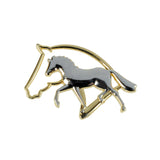 Spilla con silhouette testa cavallo