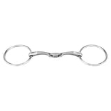 SATINOX LOOSE RING SNAFFLE 14 MM DOUBLE JOINTED STAINLESS STEEL