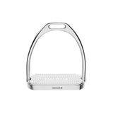 FILLIS STIRRUPS - STAINLESS STEEL, SIZE 120 MM WITH WHITE RUBBER PAD