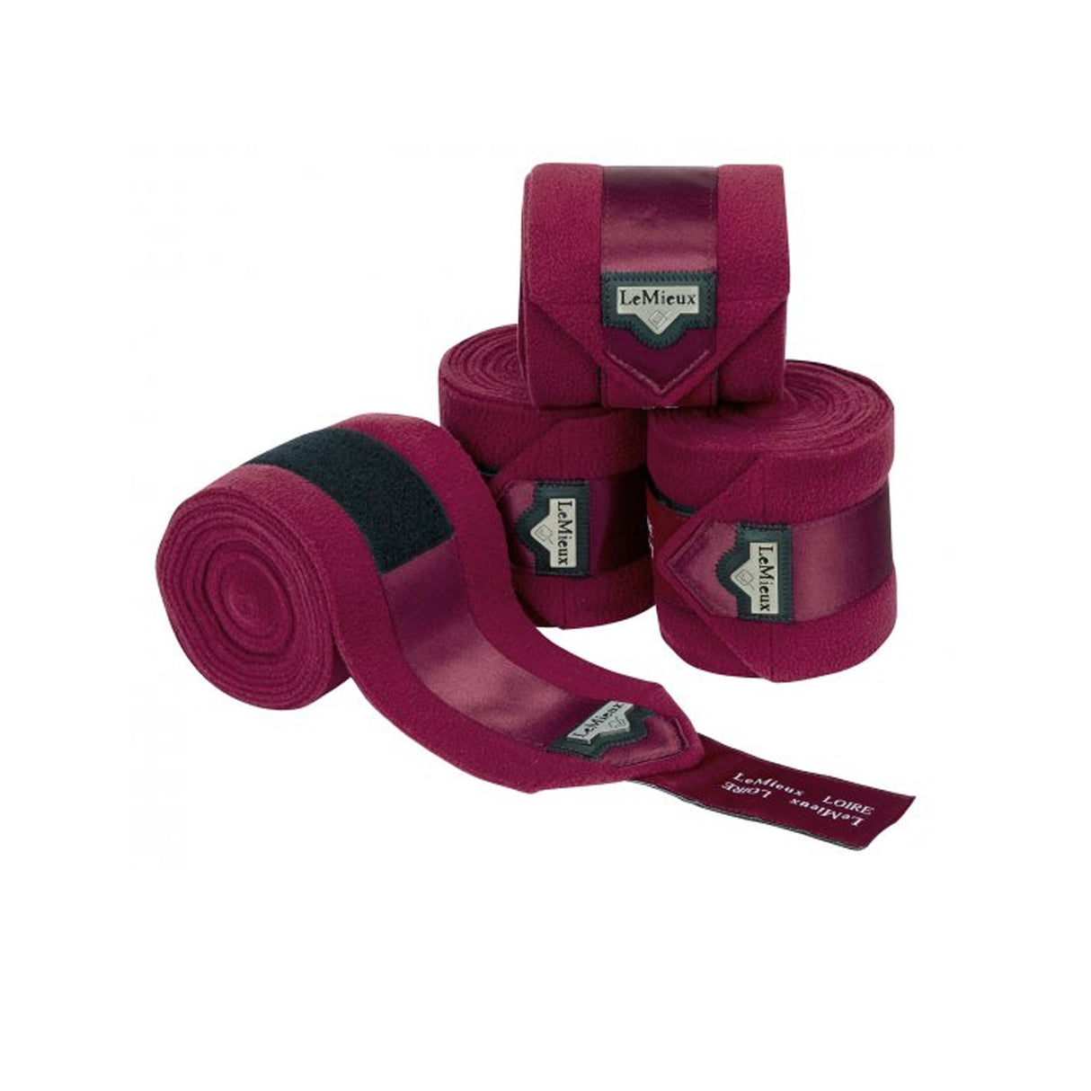 FASCE LEMIEUX LOIRE SATIN POLO MULBERRY LARGE SET DA 4