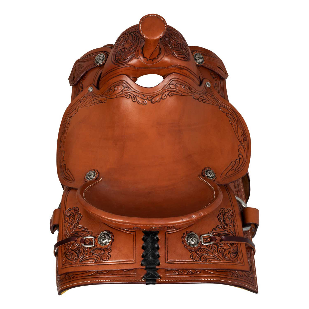 Sella Western da Lavoro McBryan Wpro – Chestnut con Flower Tooling