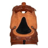 Sella Western da Lavoro McBryan Wrainbow – Chestnut con Flower Tooling