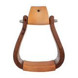 STAFFA WESTERN IN LEGNO CON PANCA LARGA