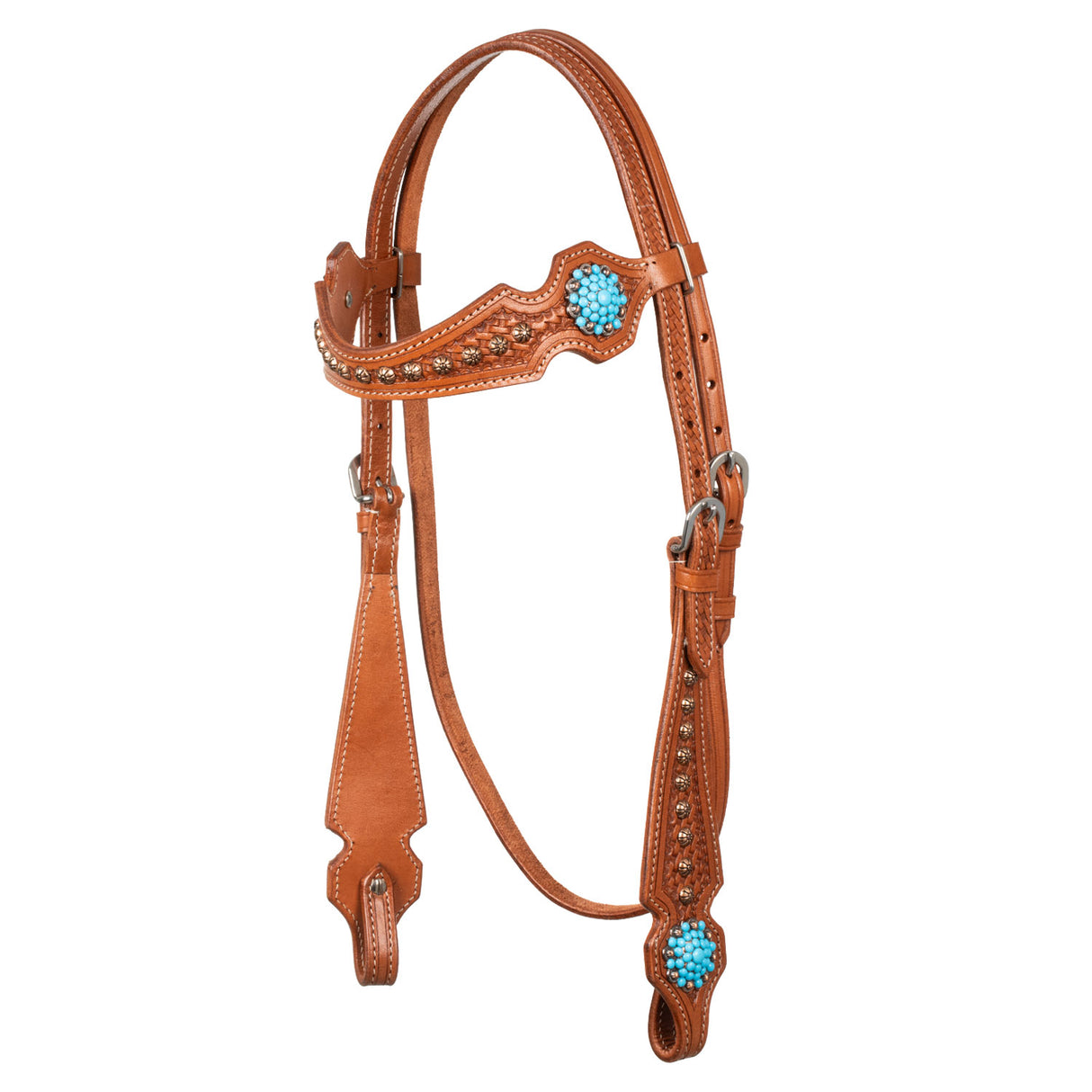 BRIGLIA WESTERN CON PIETRE BLU