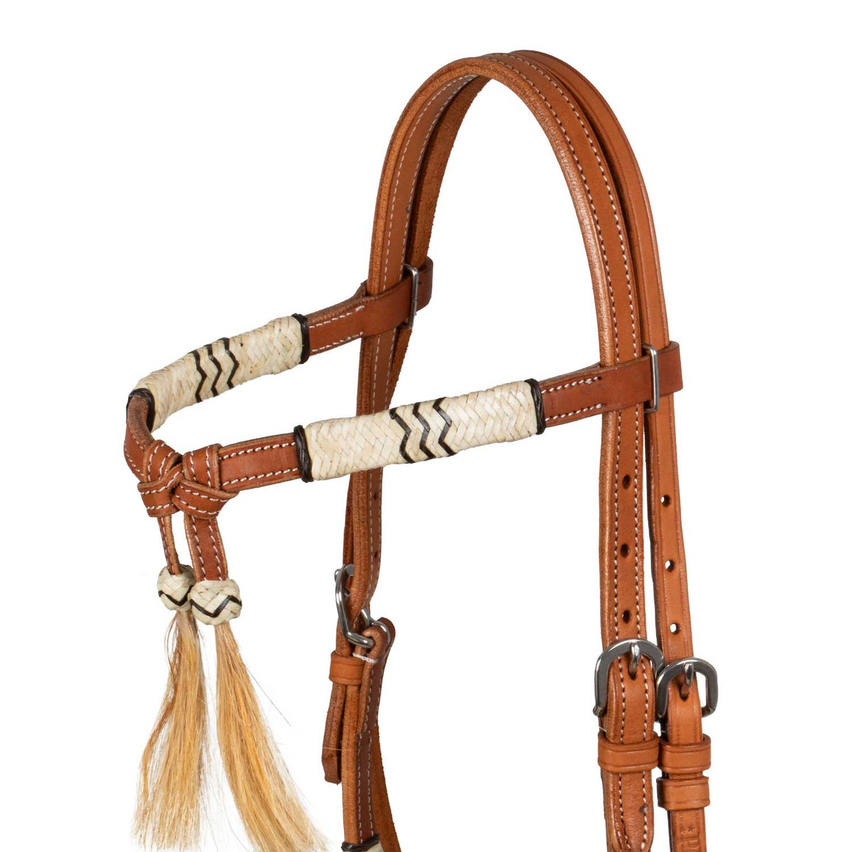 Bosal Pool's in Rawhide Intrecciato a Mano con Redini Mecate in Crine