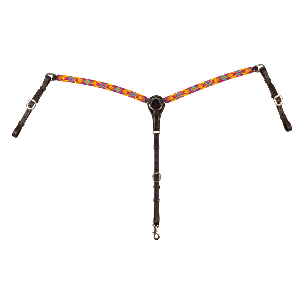 PETTORALE WESTERN CON PERLINE MULTICOLORI