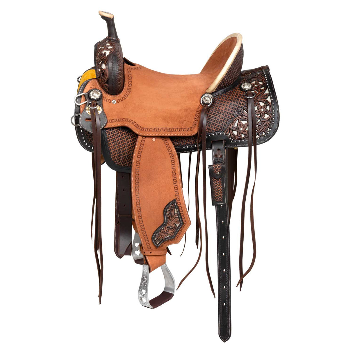 SELLA WESTERN RANCH STARLINGHT CON SEGGIO IN PELLE RUVIDA