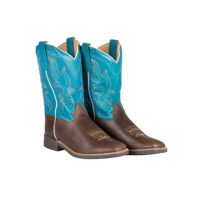 DARK BROWN/TURQUOISE