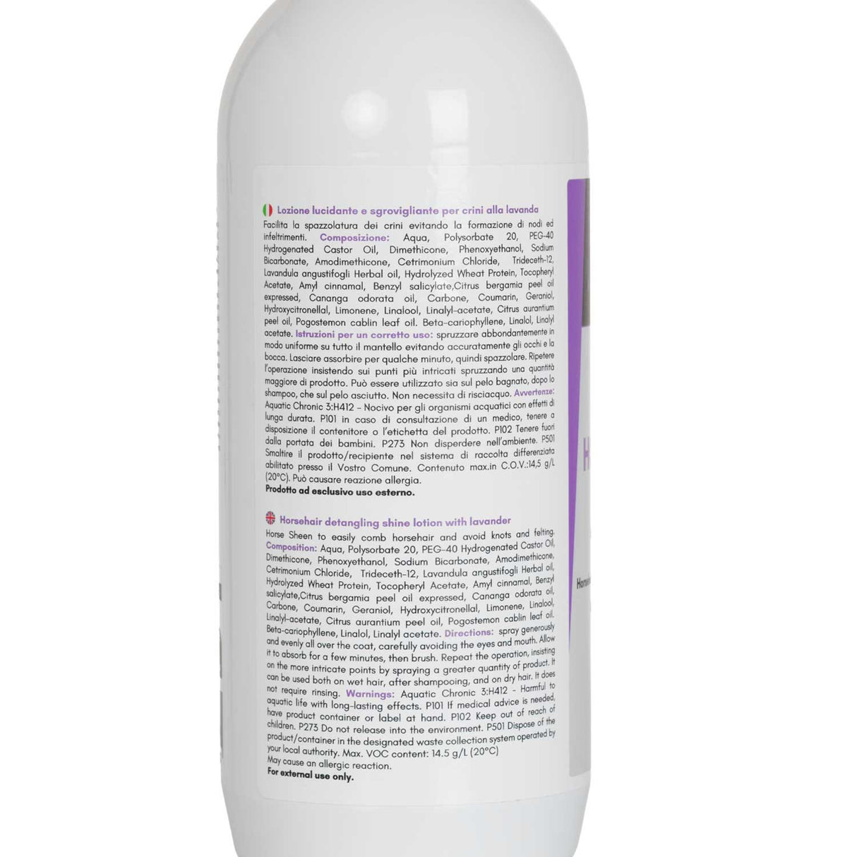Lozione Lucidante Districante Lavanda AmaHorse Sheen 750 ml