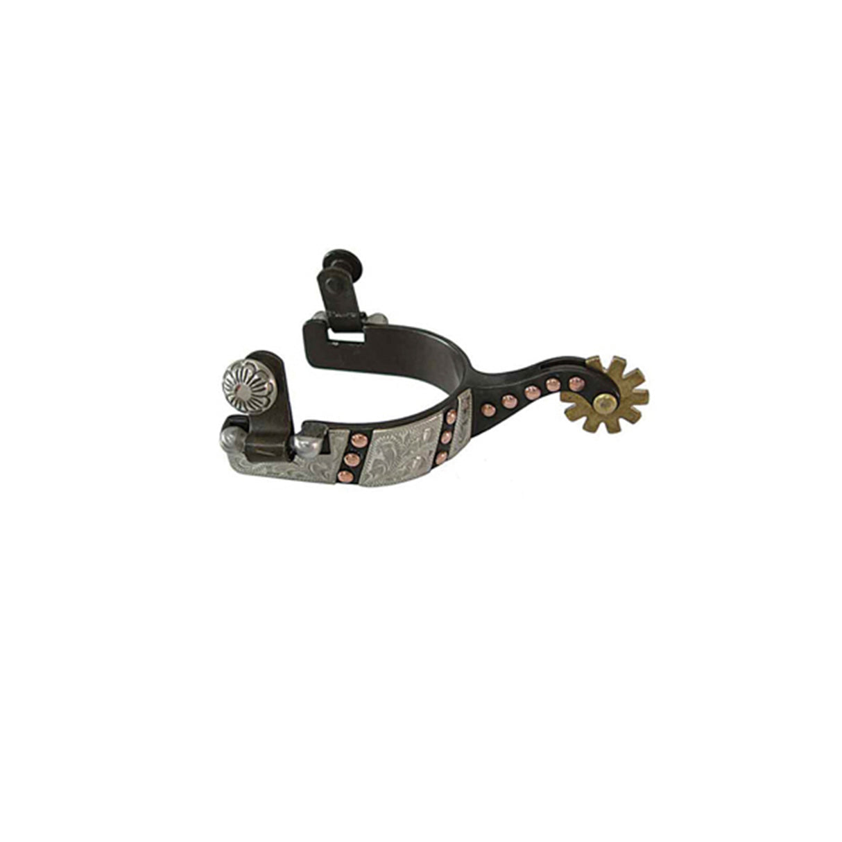 SPERONI WESTERN LAKOTA DA BIMBO NERI CON RIVETTI