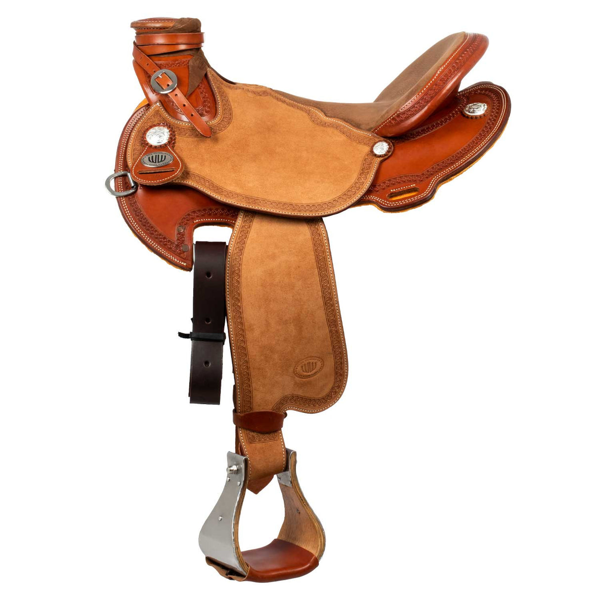 Sella Westwood Classic Ladywade – Cognac Reverse Natural Border #81 | Nabuck 5020