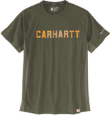 Carhartt Force Flex Block Logo Maglietta oliva