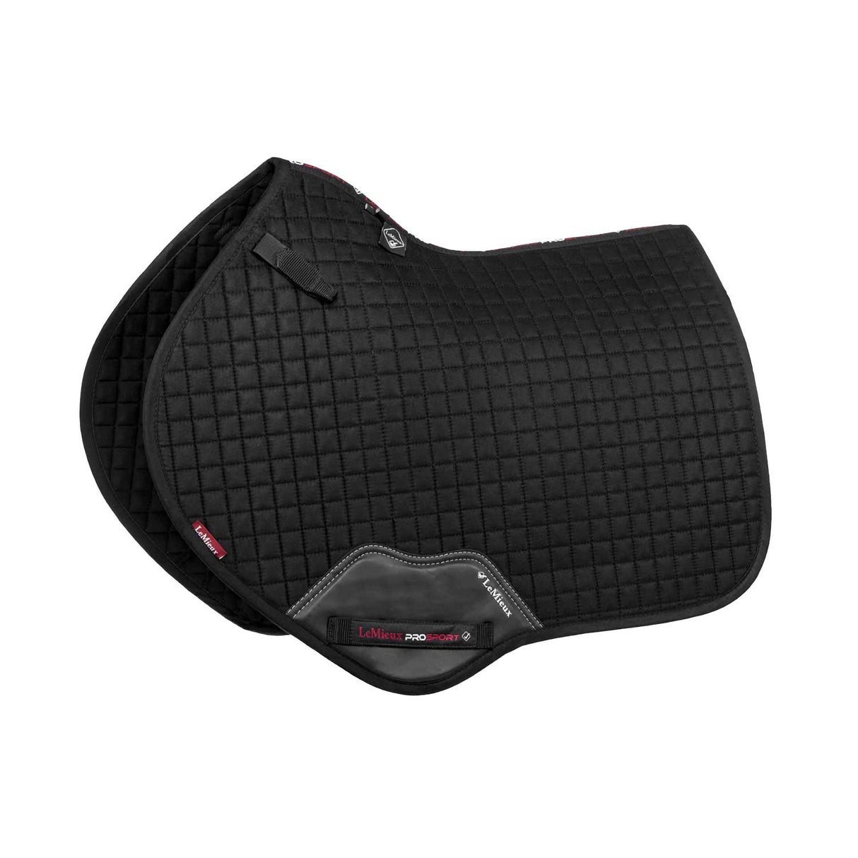 Suede close contact square black