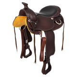 Sella western stainless steel fitting grain leather snake stamp 2817
